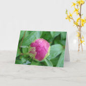 Blanco kaart voor ontvangst in het voorjaar (Gele Bloem)