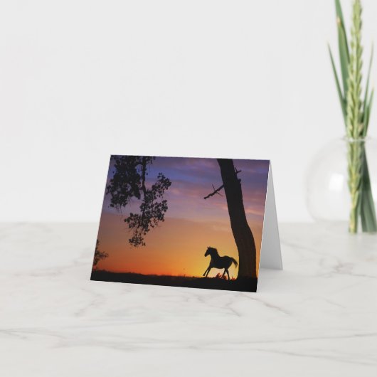 Blanco kaart voor paardennota (Voorkant)