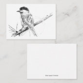 Blanco Kaart voor zwarte cichorei Notitiekaartje (Voorkant / Achterkant)