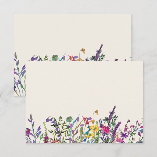 Blanco Kaart Waterverf (Voorkant / Achterkant)