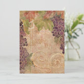 Blanco kaarten voor rijpe druiven (Staand voorkant)