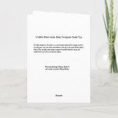 Blanco kaarten voor wilde dieren:Baby Orangutan gr (Achterkant)