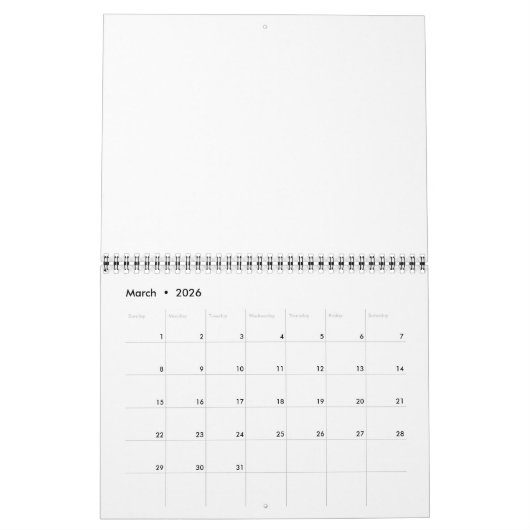 Blanco kalender 2017 met Feestdagen en rode draad (Mar 2026)