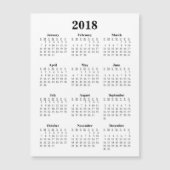 Blanco kalender 2018 (Voorkant)