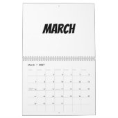 Blanco kalender 2023 - Aangepast met Feestdagen (Mar 2027)