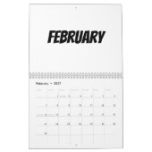Blanco kalender 2023 - Aangepast met Feestdagen (Feb 2027)