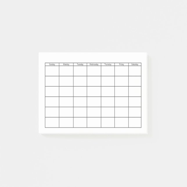 Van toepassing Aja Merchandising Blanco kalender-raster post-it® notes | Zazzle.nl