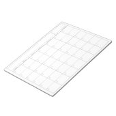 Blanco kalenderpagina - Uitzicht Landschap op zond Notitieblok (Schuin)