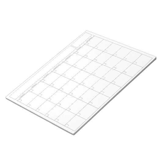 Blanco kalenderpagina - Uitzicht Landschap op zond Notitieblok (Schuin)