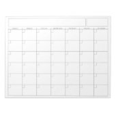 Blanco kalenderpagina - Uitzicht Landschap op zond Notitieblok (Voorkant)