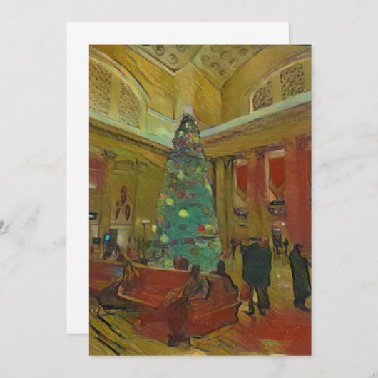 Blanco kerstboomkaart kaart (Voorkant / Achterkant)