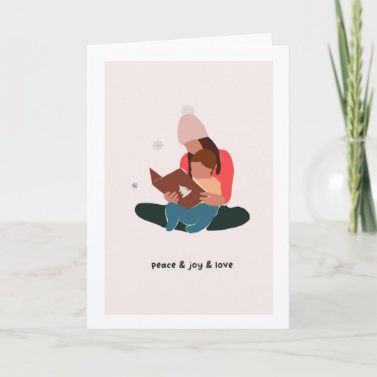 Blanco kerstfeestdag Kaart (Voorkant)