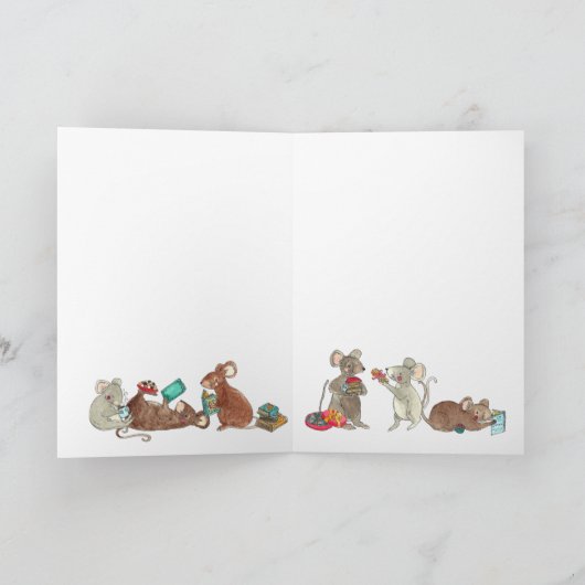 Blanco kerstfeestkaart kaart (Binnen)