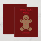 Blanco kerstkaart (Voorkant / Achterkant)