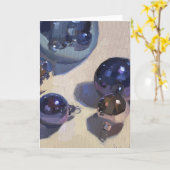 Blanco kerstkaart kaart (Gele Bloem)