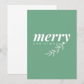 Blanco kerstkaarten aankondiging (Voorkant / Achterkant)