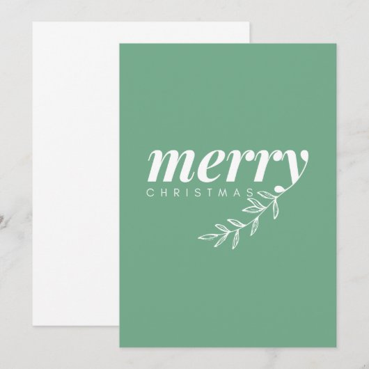 Blanco kerstkaarten aankondiging (Voorkant / Achterkant)