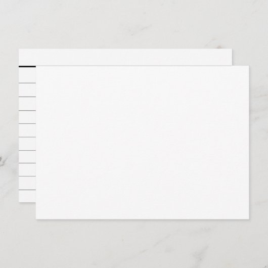 Blanco keu kaarten (Voorkant / Achterkant)