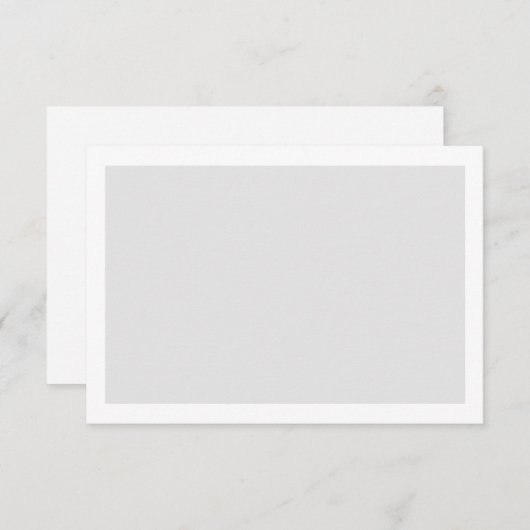 Blanco kleurenbruiloft advieskaart (Voorkant / Achterkant)