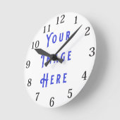 Blanco klok 7: voeg uw afbeelding toe (Hoek)