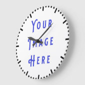 Blanco klok 9: voeg uw afbeelding toe (Hoek)