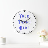 Blanco klok 9: voeg uw afbeelding toe (Huis)