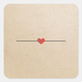 Blanco kraftovaal sticker