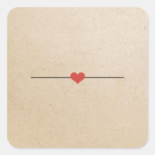 Blanco kraftovaal sticker