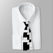 blanco kruiswoordpuzzelpatroon stropdas (Gebonden)