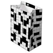 Blanco kruiswoordpuzzle medium cadeauzakje (Voorkant Gekanteld)
