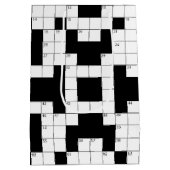 Blanco kruiswoordpuzzle medium cadeauzakje (Achterkant)