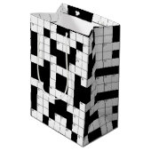 Blanco kruiswoordpuzzle medium cadeauzakje (Achterkant Gekanteld)