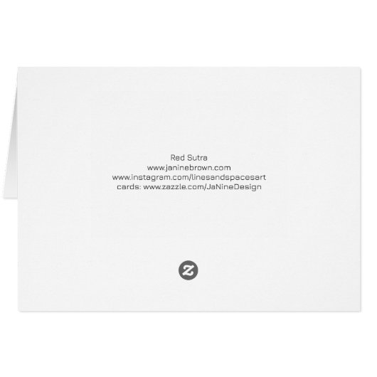 Blanco kunstkaart (Achterkant Horizontaal)