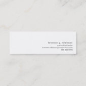 Blanco leisteen grijze waardering mini visitekaartje (Achterkant)