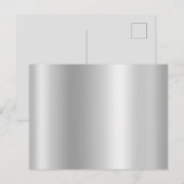 Blanco lichte grijze Folie gradiënt Briefkaart (Voorkant / Achterkant)