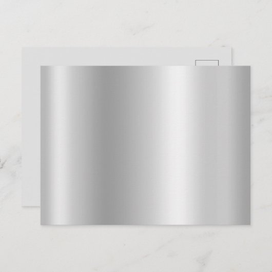 Blanco lichte grijze Folie gradiënt Briefkaart (Voorkant / Achterkant)