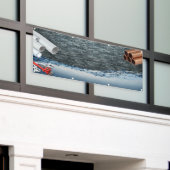 blanco loodgietersdienst spandoek (Buitenkant Gebouw)