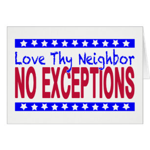 Blanco "Love Thy Bour NO EXCEPTIONS"