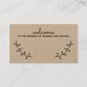 Blanco lustige llen Kraft Paper Weddenschap Plaatskaartje