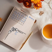 Blanco maand sjabloon Bullet Journal Rubberstempel