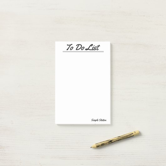 Blanco maken om lijst uit te voeren post-it® notes (Op bureau)