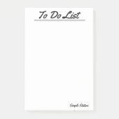 Blanco maken om lijst uit te voeren post-it® notes (Voorkant)