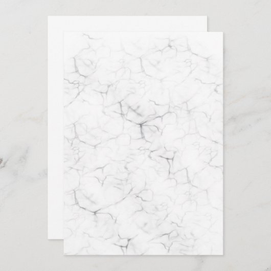 Blanco marmer Weddenschap Creëer Je eigen Kaart (Voorkant / Achterkant)