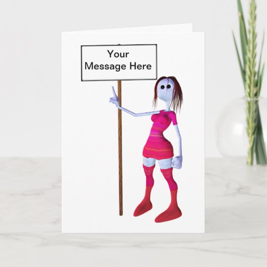 Blanco mededeling of teken aankondiging (Voorkant)