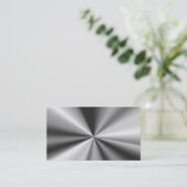 Blanco metallische Visitekaartjes (Staand voorkant)