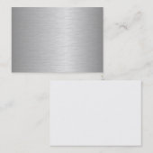 Blanco metallische Visitekaartjes (Voorkant / Achterkant)