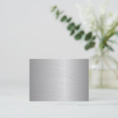 Blanco metallische Visitekaartjes (Staand voorkant)