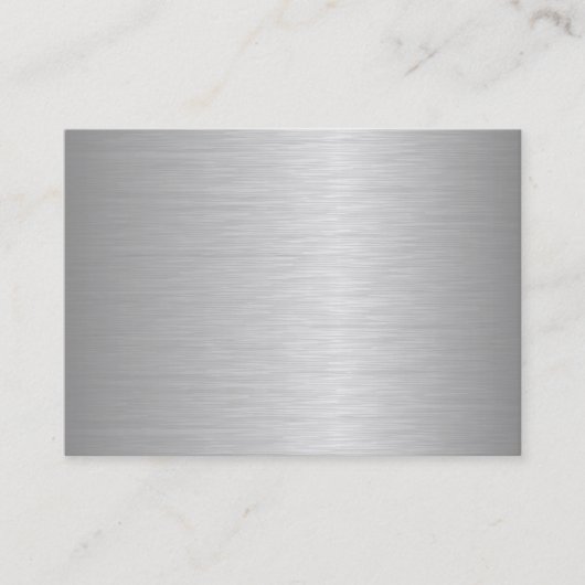 Blanco metallische Visitekaartjes (Voorkant)