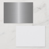 Blanco metallische Visitekaartjes (Voorkant / Achterkant)