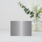Blanco metallische Visitekaartjes (Staand voorkant)